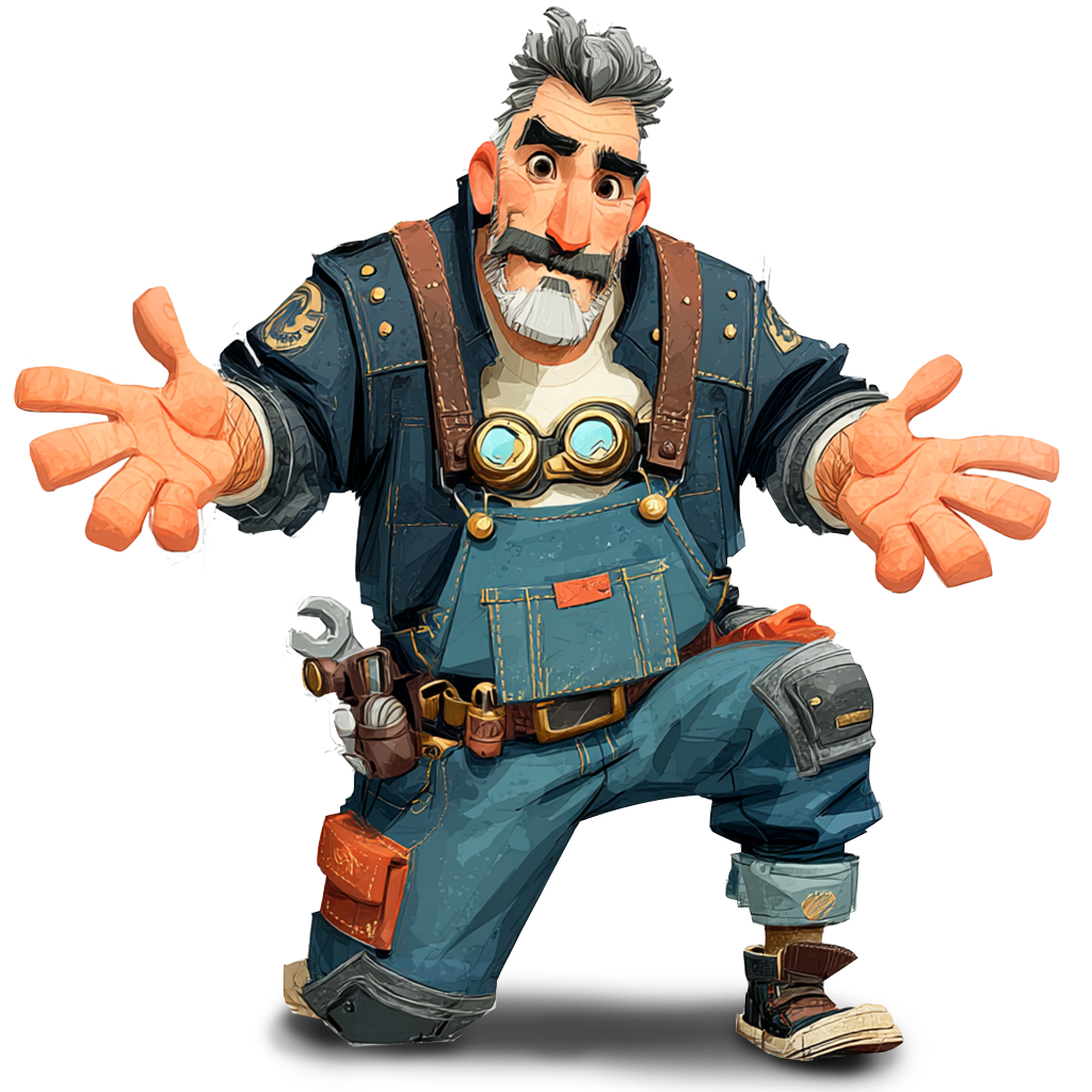 mascot holding phone input